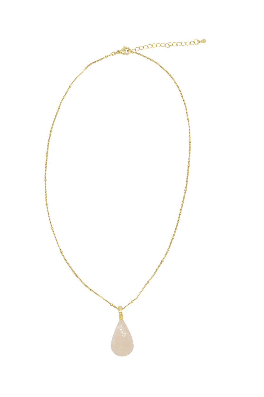 Collar gota de cuarzo jumbo