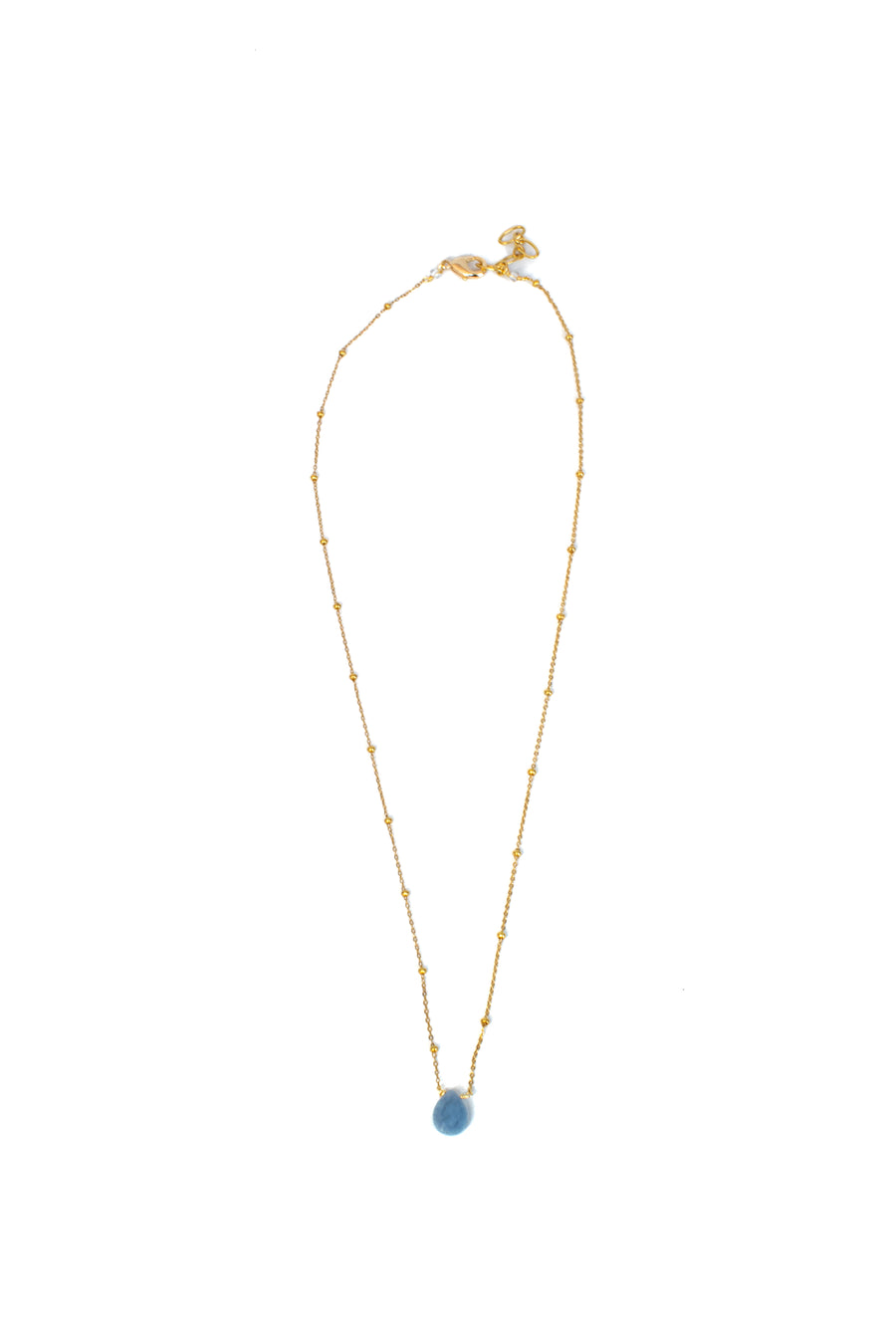Collar con mini cuarzo gota