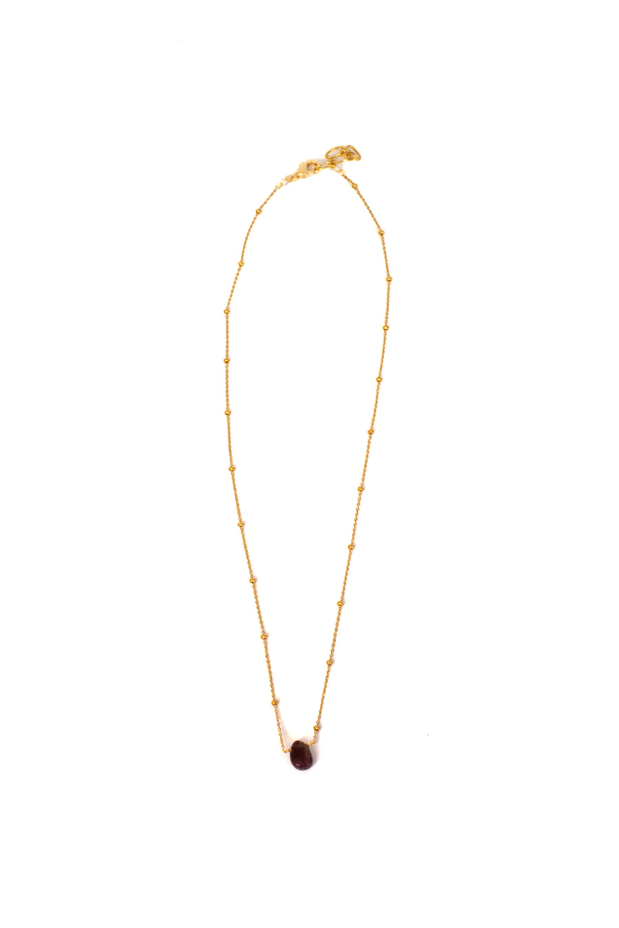 Collar con mini cuarzo gota