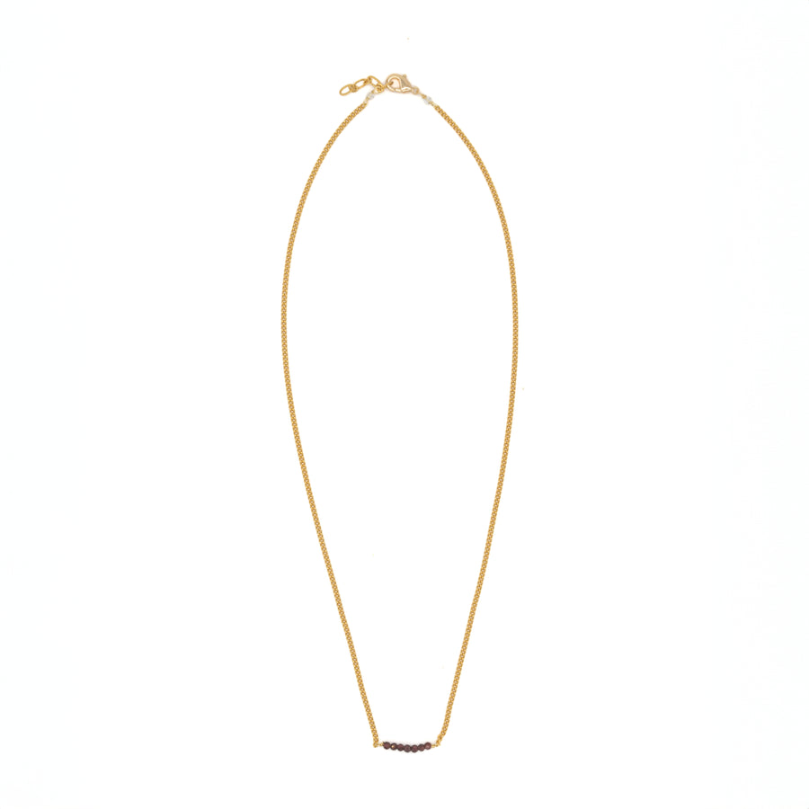 Collar de línea de piedras naturales