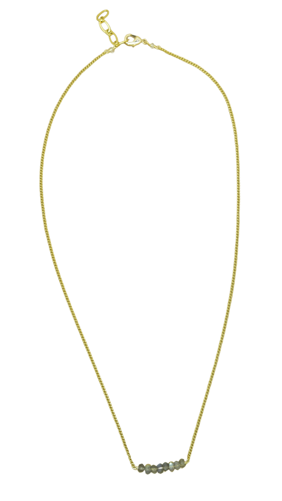 Collar de línea de piedras naturales