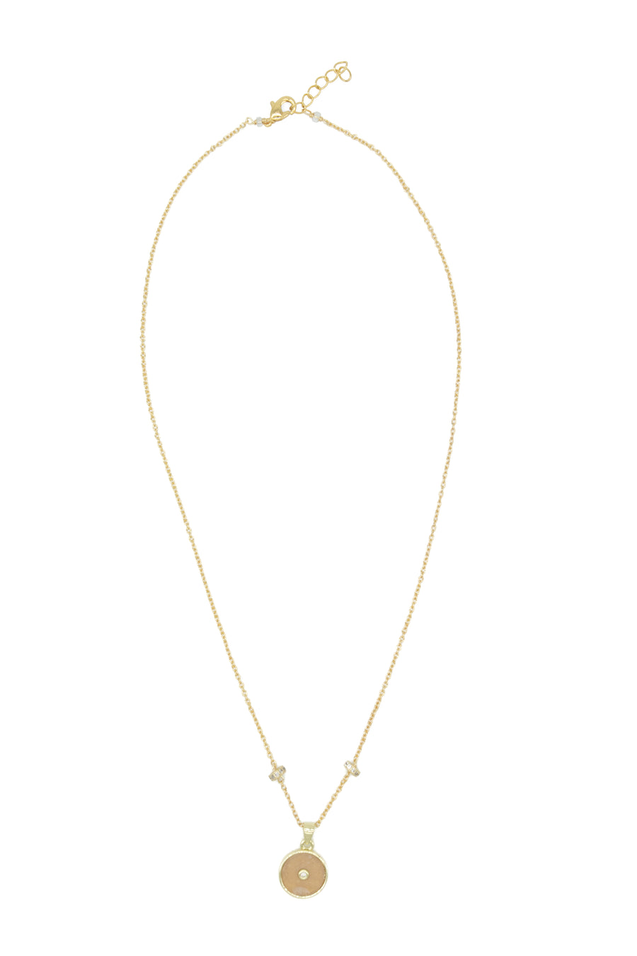 Collar cuarzo circulo