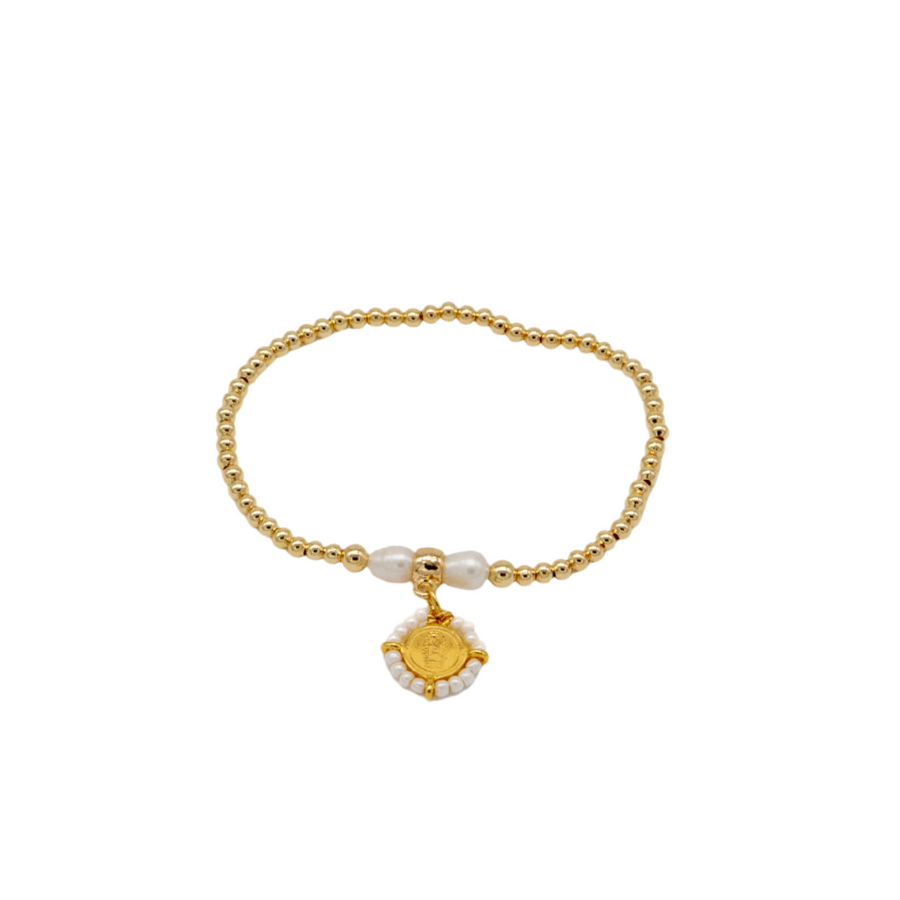 Pulsera de Virgen de Guadalupe bordada