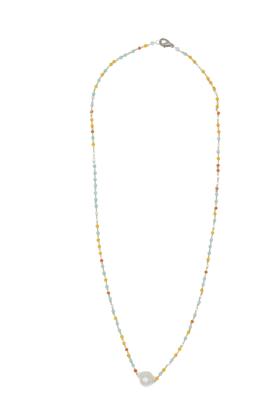 Collar colores engarzado mini chaquira