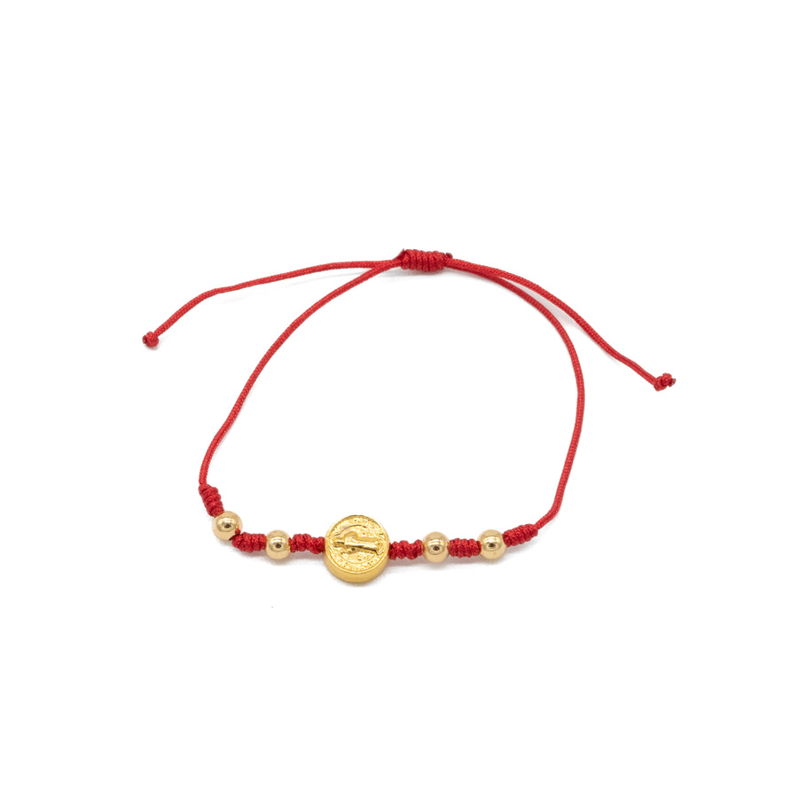 Pulsera de San Benito con bolitas