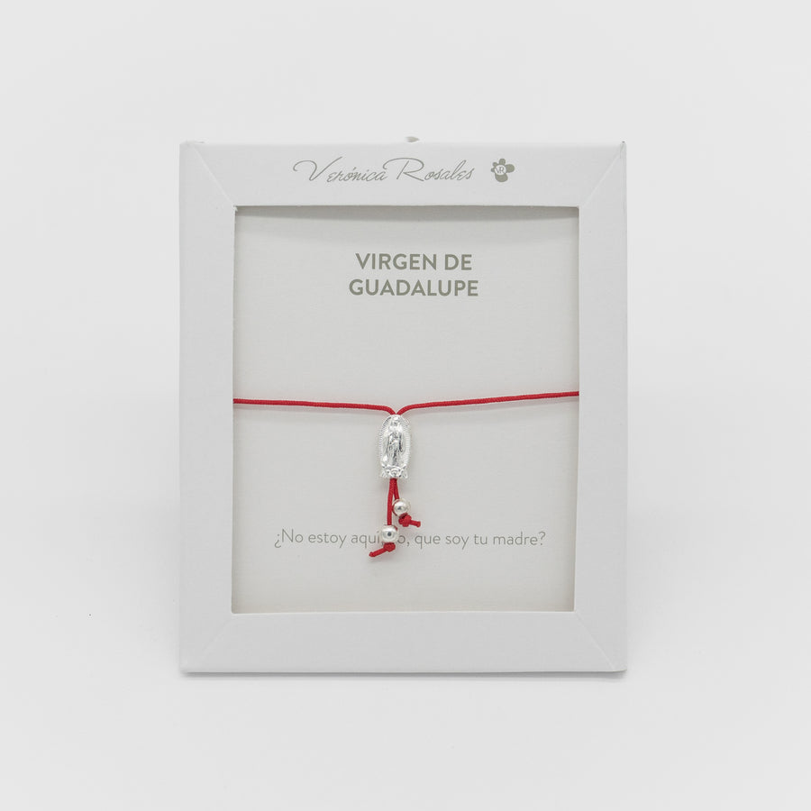 Pulsera de hilo rojo de Virgen de Guadalupe