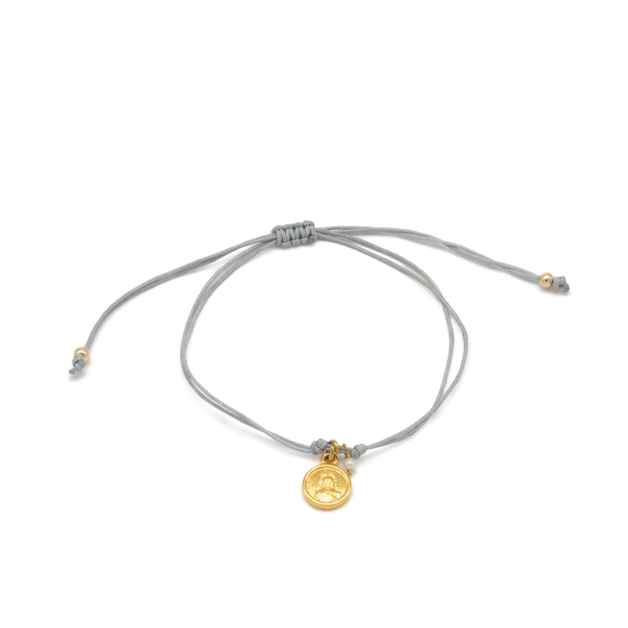 Pulsera de escapulario con perlita