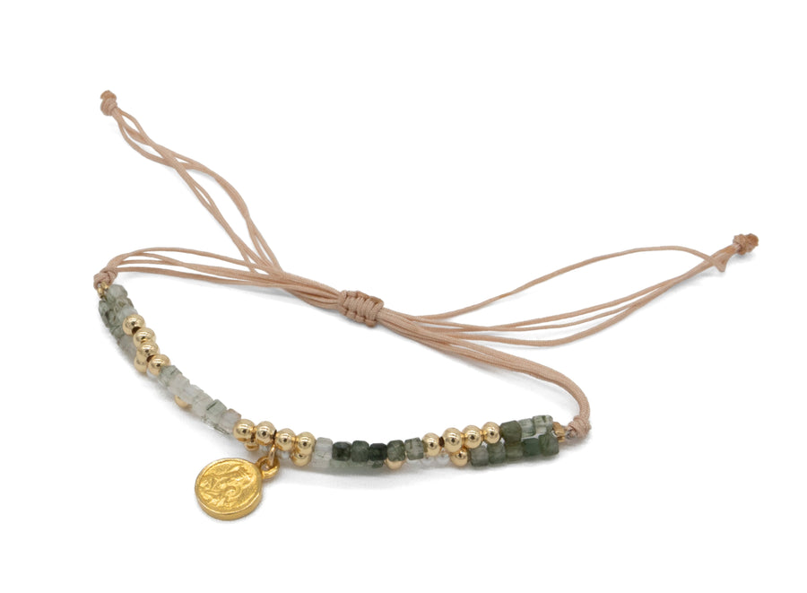 Pulsera de escapulario ajustable doble