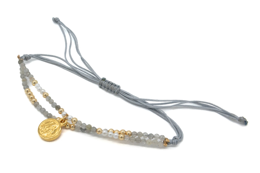 Pulsera de escapulario ajustable doble