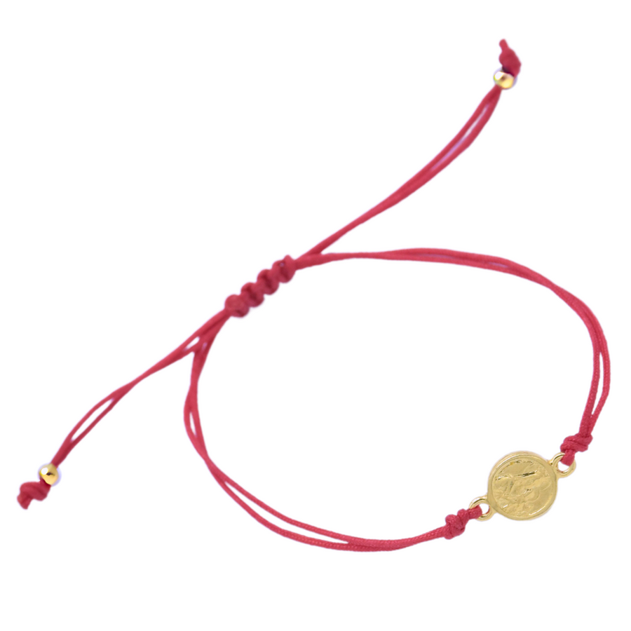 Pulsera de hilo con escapulario