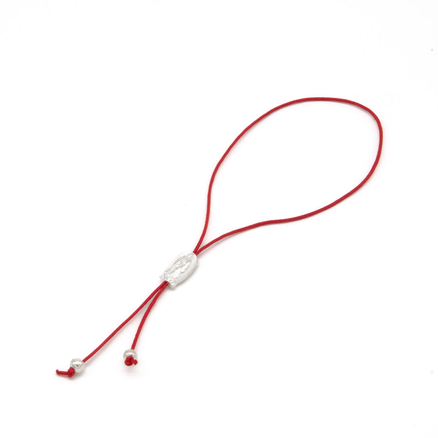 Pulsera de hilo rojo de Virgen de Guadalupe