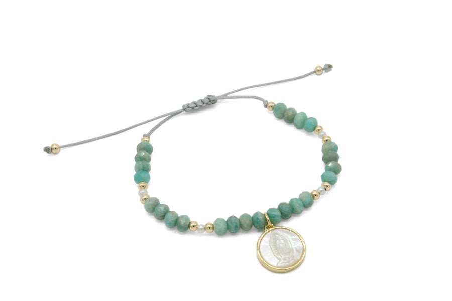 Pulsera ajustable de Virgen de Guadalupe