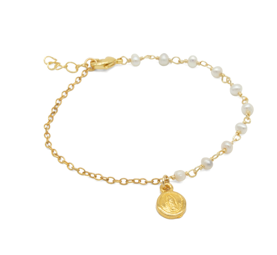 Decenario con medalla de Virgen de Guadalupe