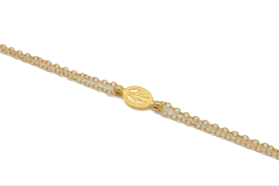 Pulsera doble de Virgen Milagrosa