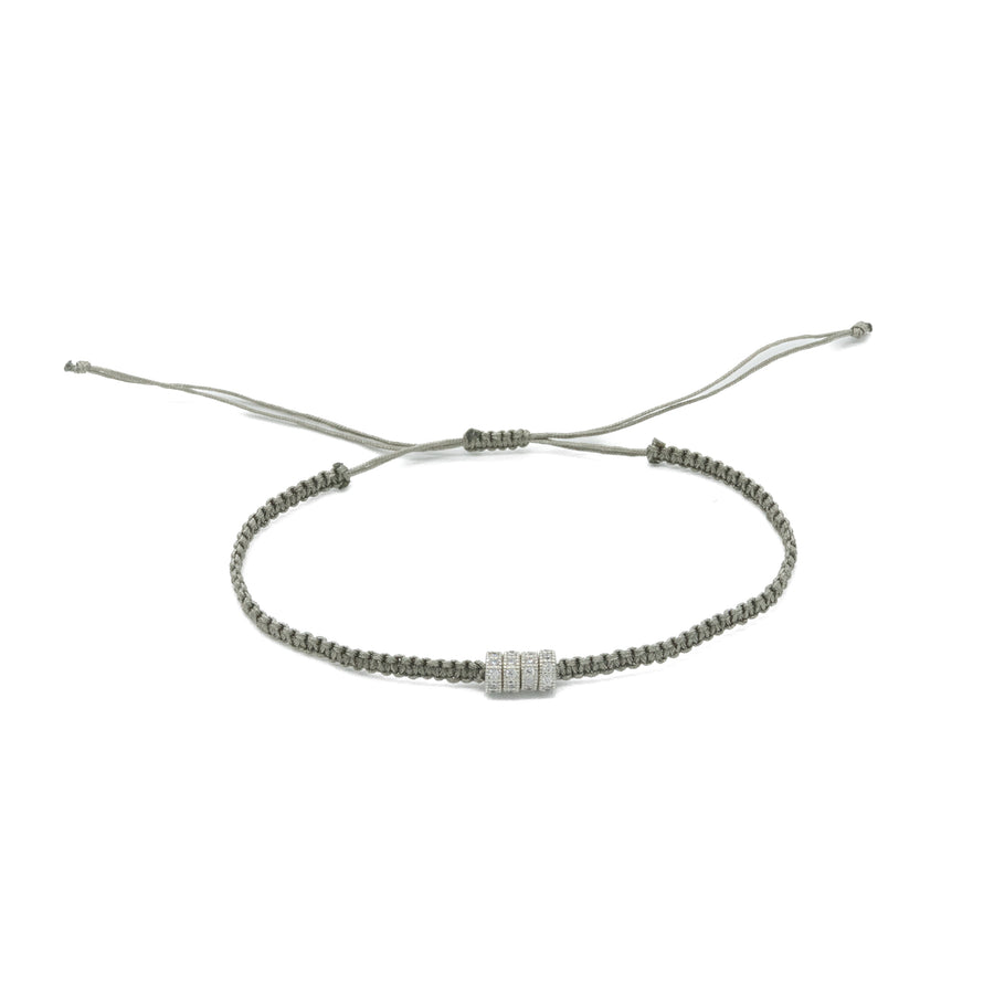 Pulsera plana con donas zirconias